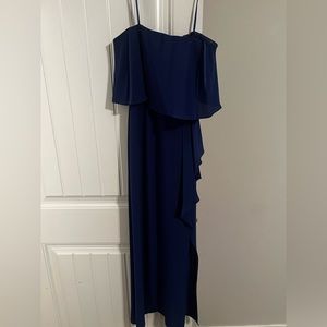 Formal Blue strapless gown BCBGMaxAzria